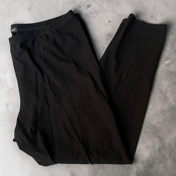 Eileen Fisher Pants - Eileen Fisher Tapered Pants Women XL Black Excellent Stretch Jersey Pull On